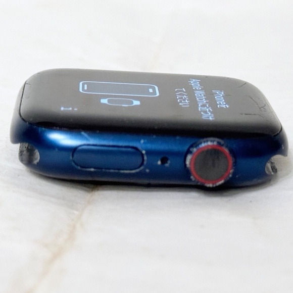 Apple Series 6 Watch Blue Aluminum Case GPS Cellular 44 MM Sport Band EUC - Picture 4 of 13